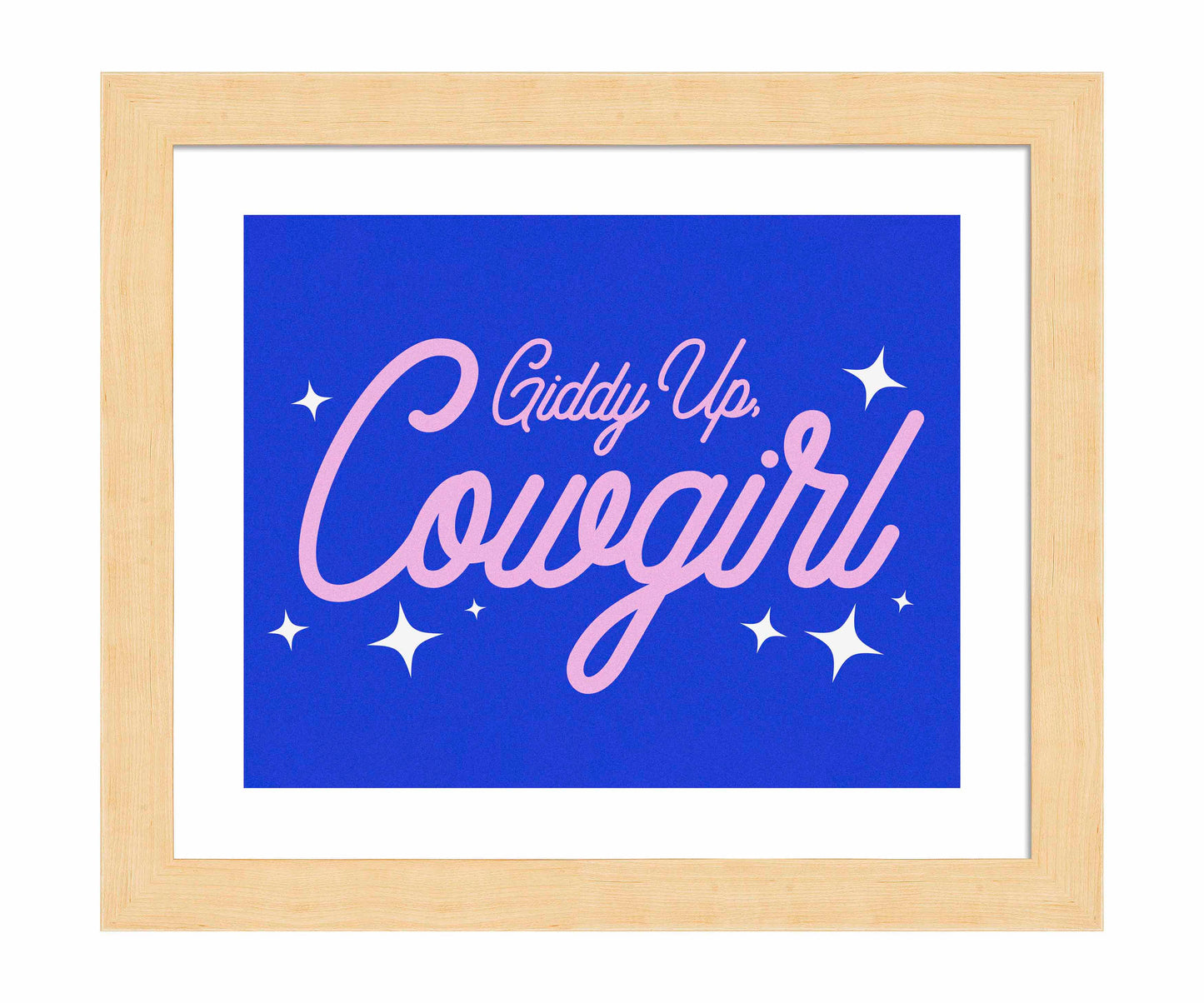 Giddy Up Cowgirl B - Art Prints