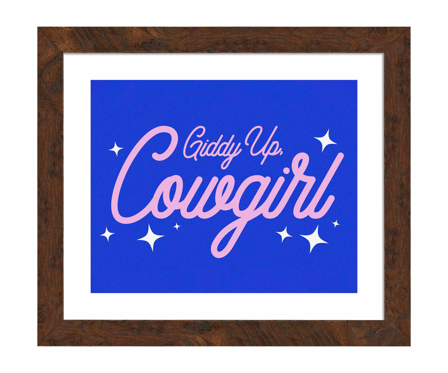 Giddy Up Cowgirl B - Art Prints