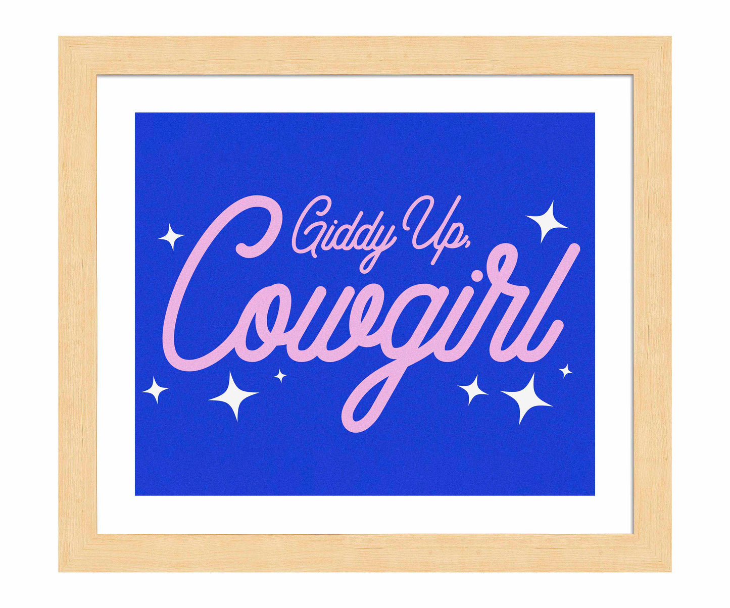 Giddy Up Cowgirl B - Art Prints