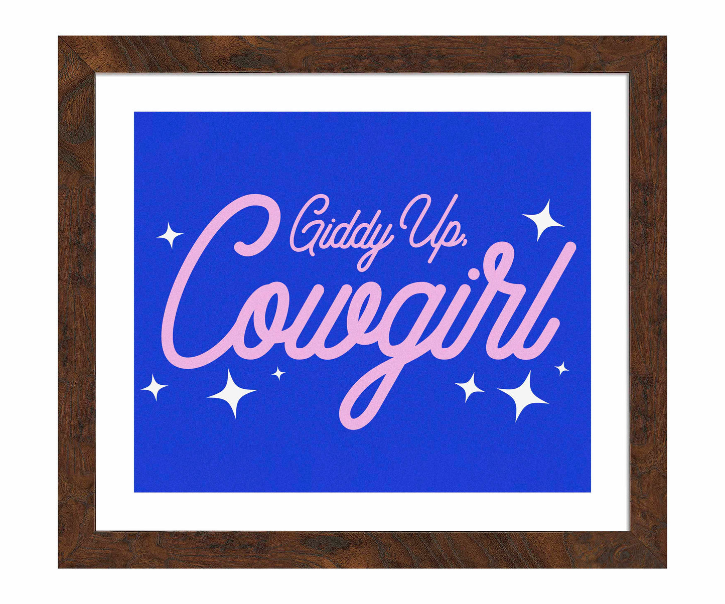 Giddy Up Cowgirl B - Art Prints