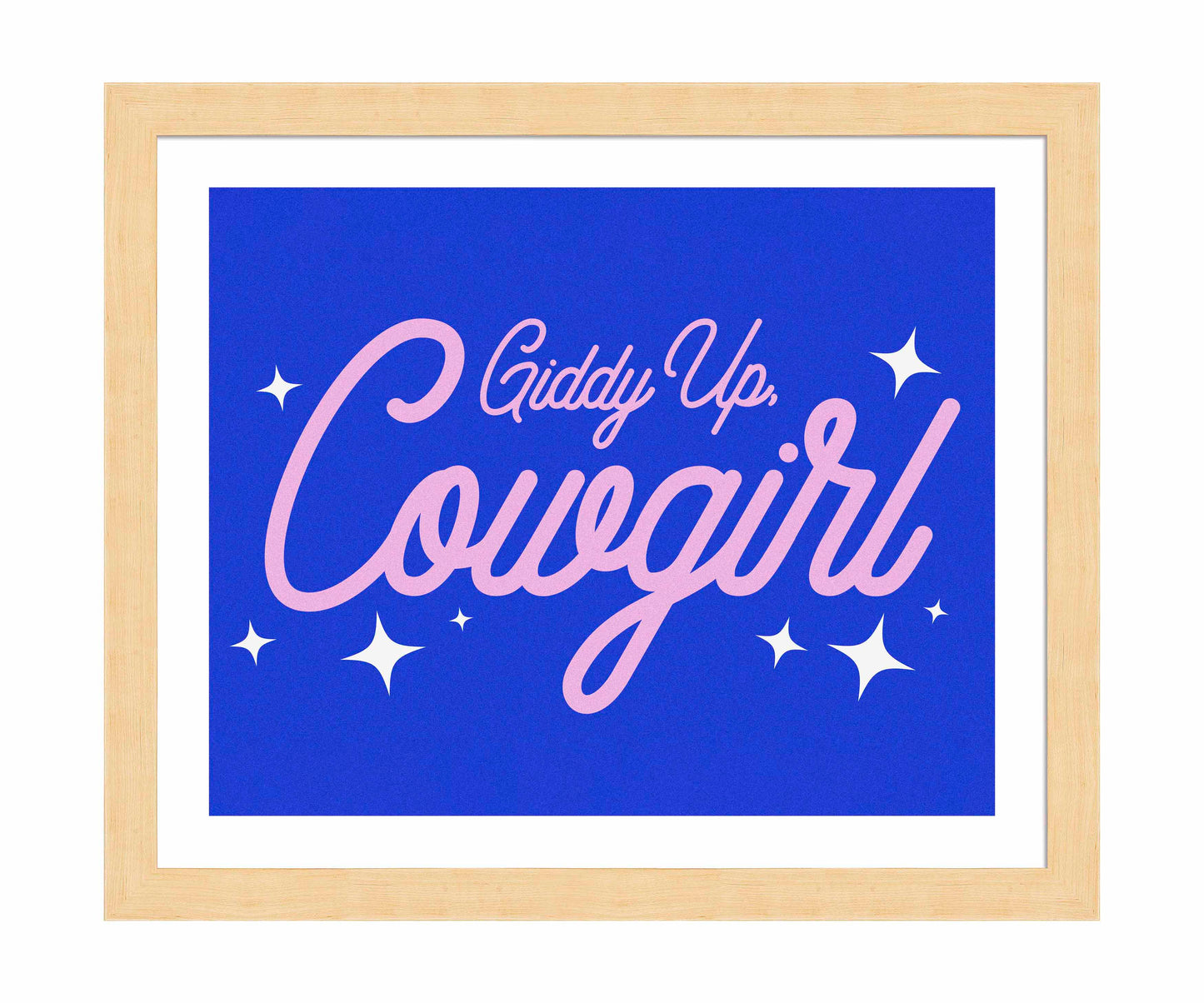 Giddy Up Cowgirl B - Art Prints