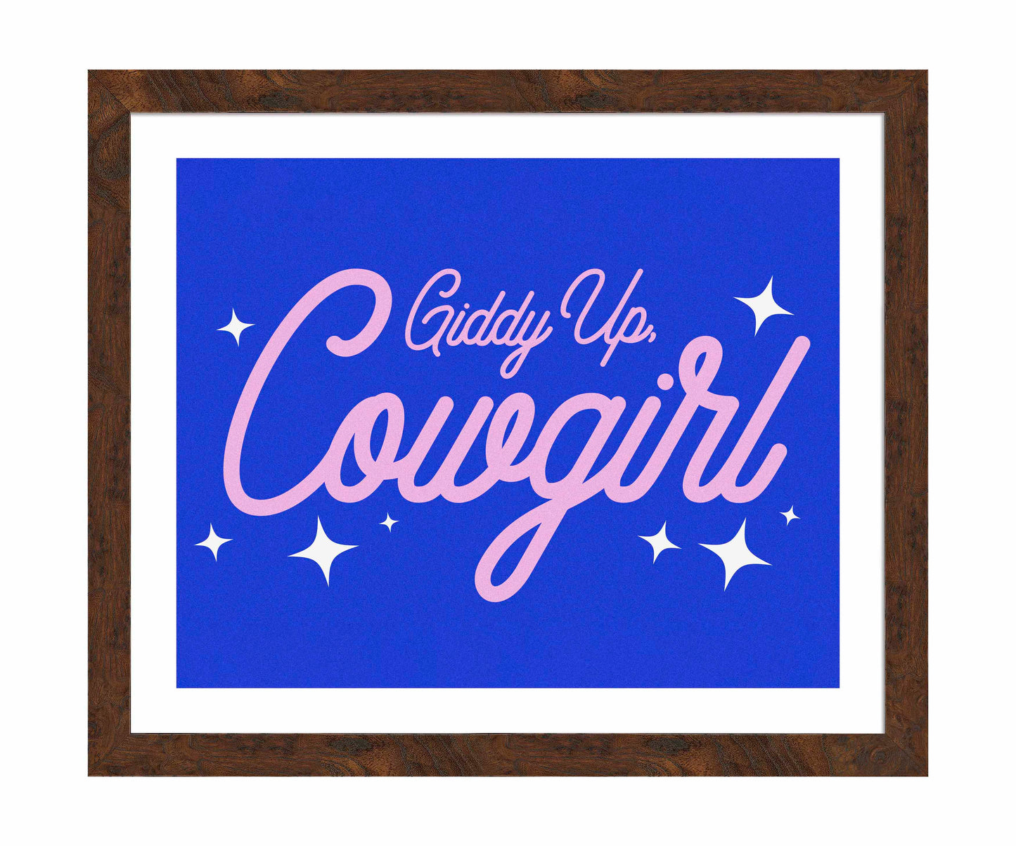 Giddy Up Cowgirl B - Art Prints