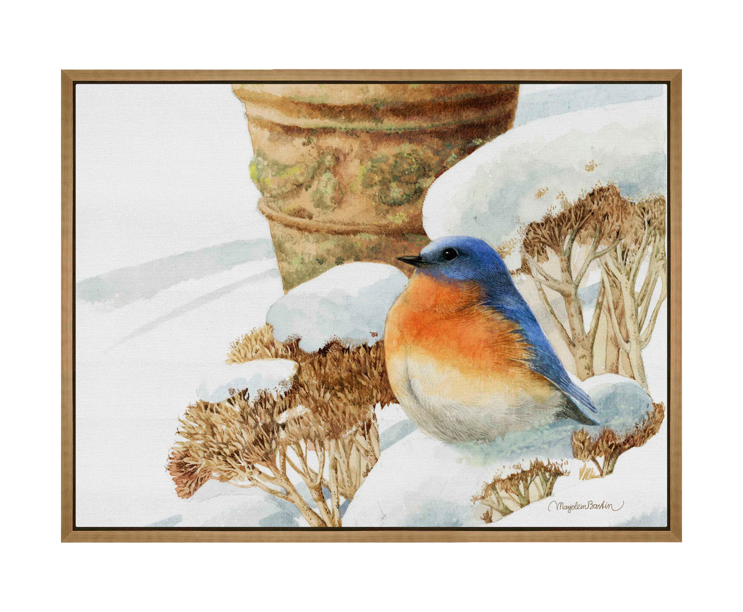 Winter Bluebird - Gallery Wrapped Canvas