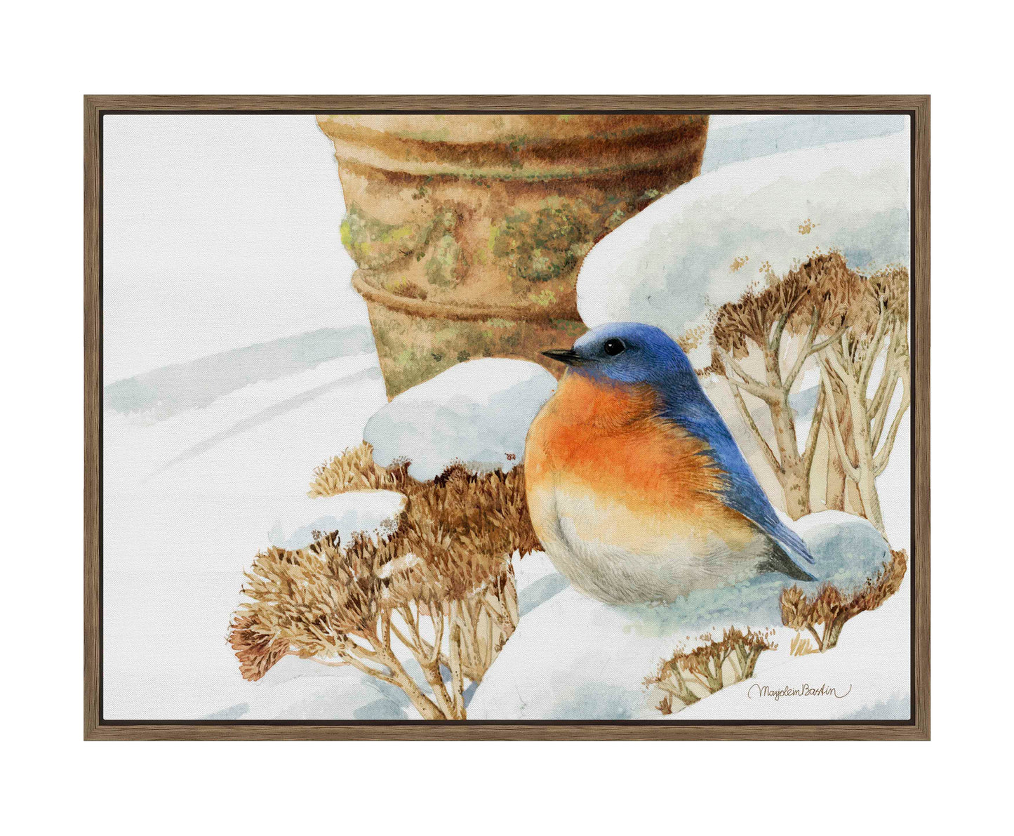 Winter Bluebird - Gallery Wrapped Canvas