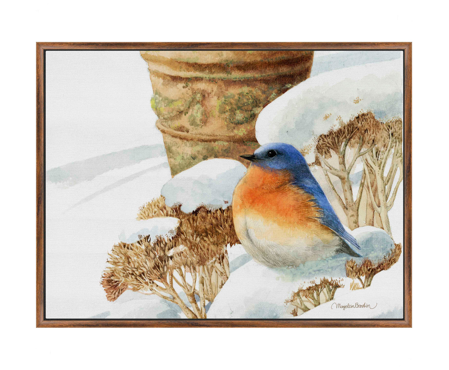 Winter Bluebird - Gallery Wrapped Canvas