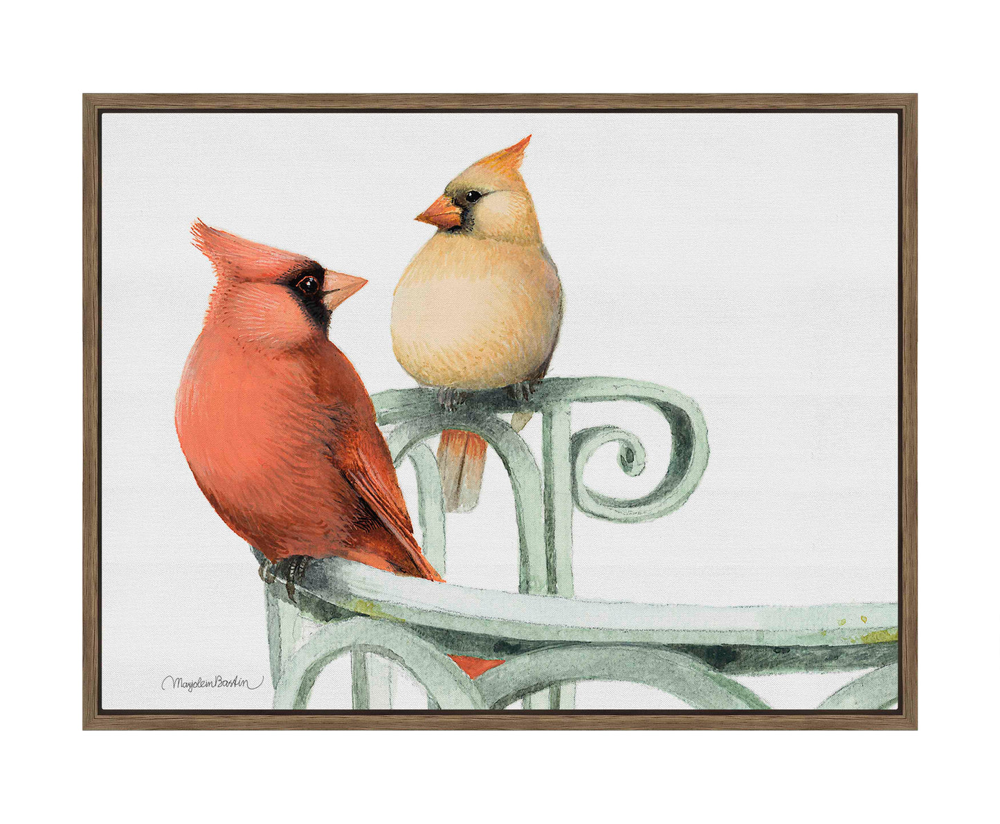 Cardinal Couple - Gallery Wrapped Canvas