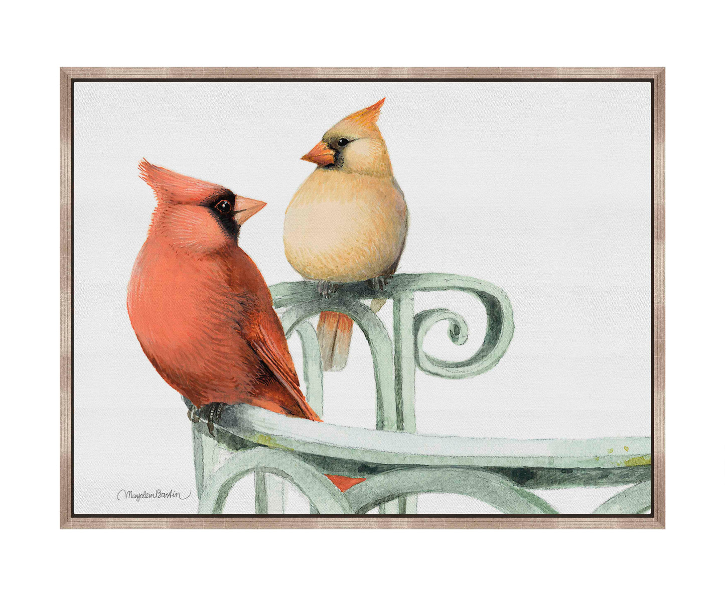 Cardinal Couple - Gallery Wrapped Canvas