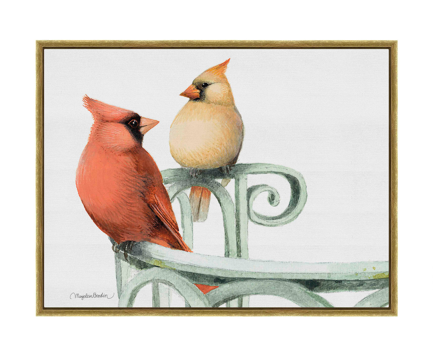 Cardinal Couple - Gallery Wrapped Canvas