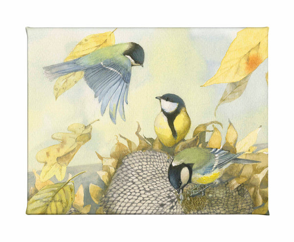 Sunflower Feast - Gallery Wrapped Canvas