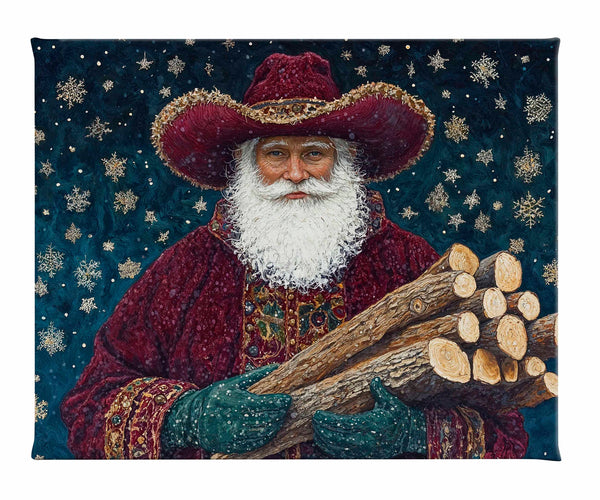 Yuletide Kindling - Gallery Wrapped Canvas