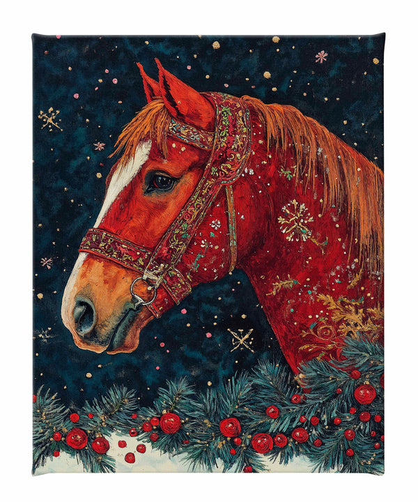 Candycane Canter - Gallery Wrapped Canvas