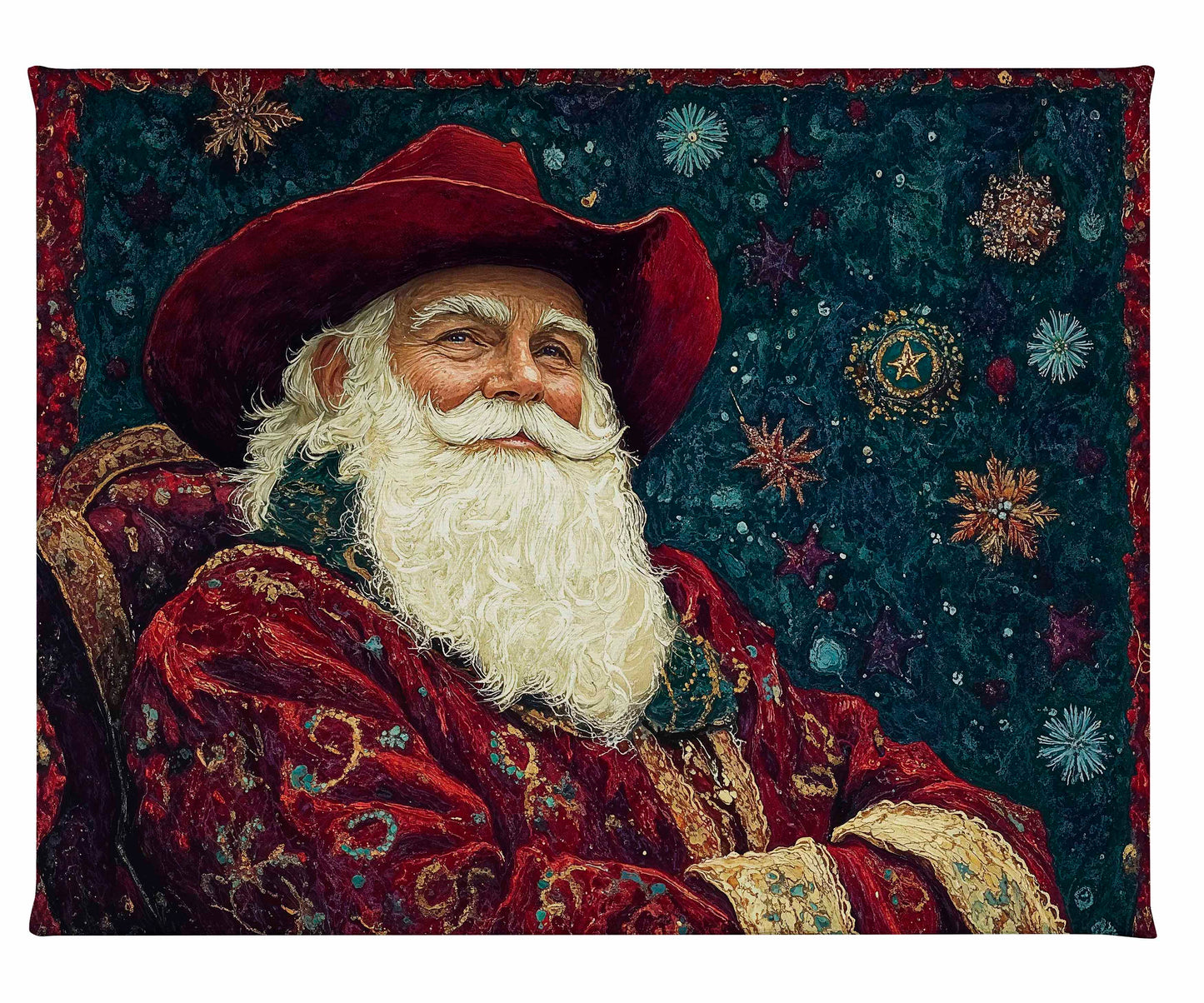 Frontier Father Christmas - Gallery Wrapped Canvas