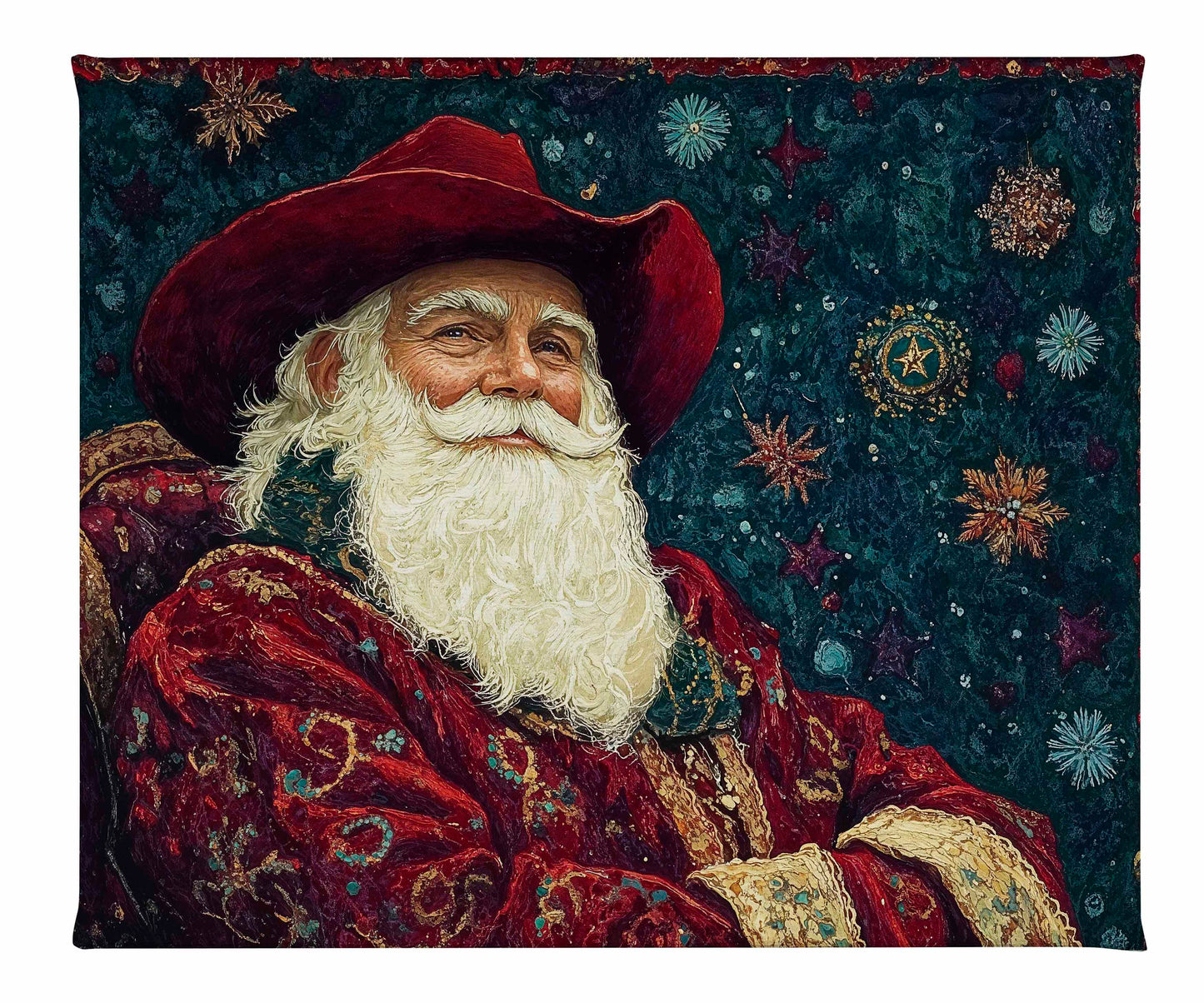Frontier Father Christmas - Gallery Wrapped Canvas