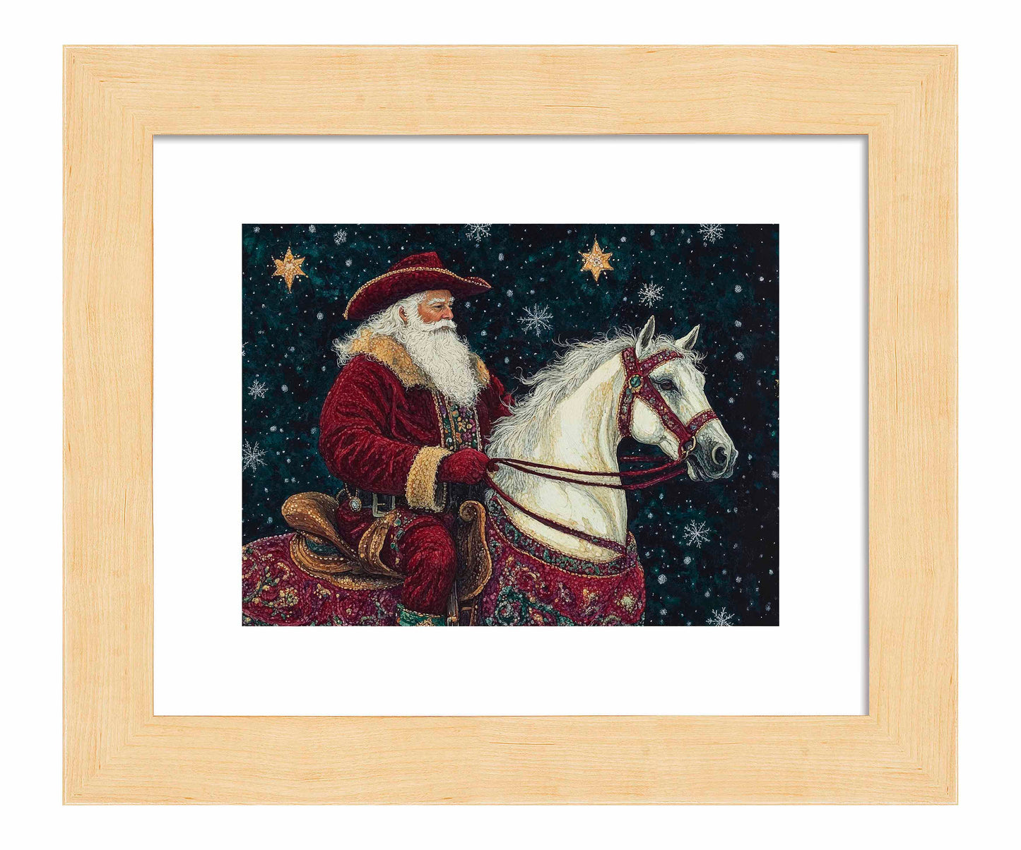 Saddle Up, St. Nick - Art Prints