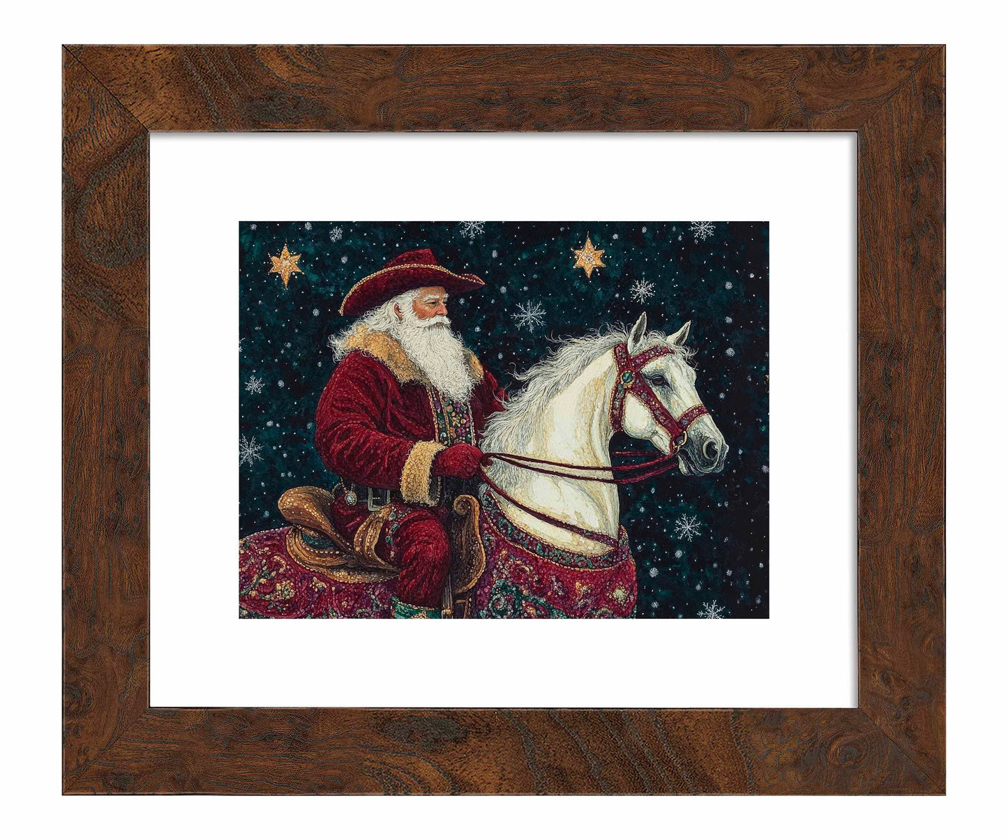 Saddle Up, St. Nick - Art Prints