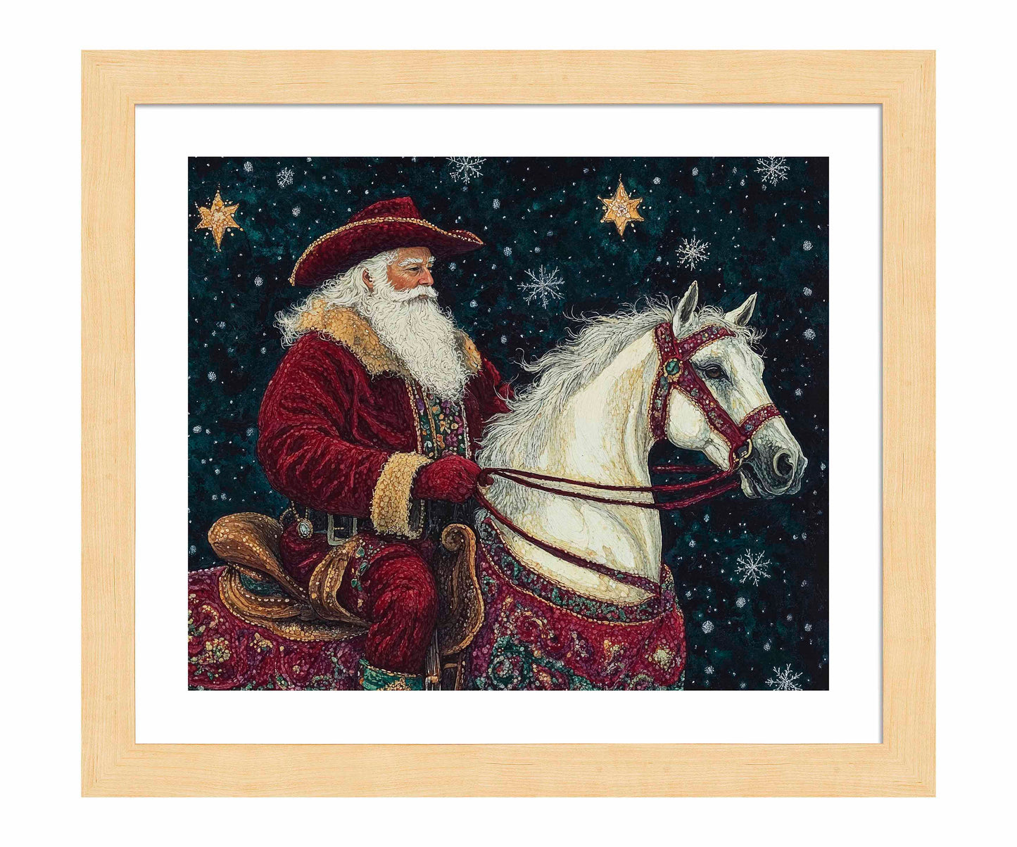 Saddle Up, St. Nick - Art Prints