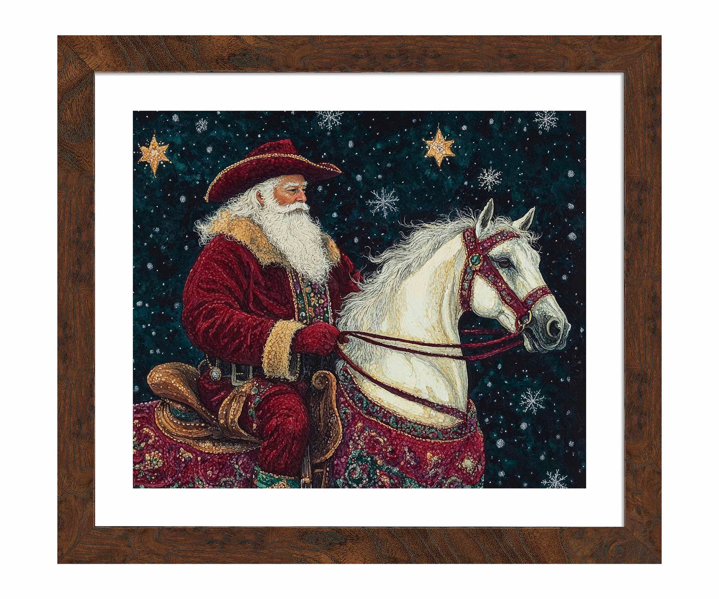 Saddle Up, St. Nick - Art Prints