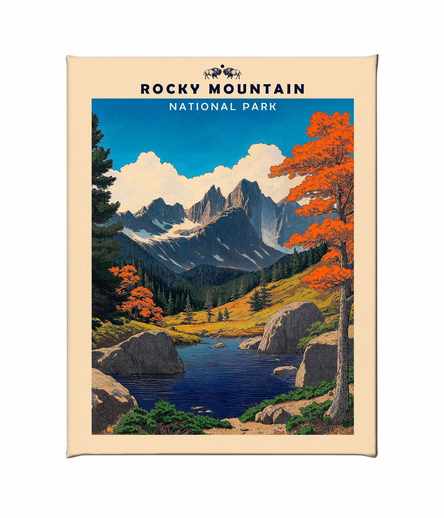 Rocky Mountain - Gallery Wrapped Canvas