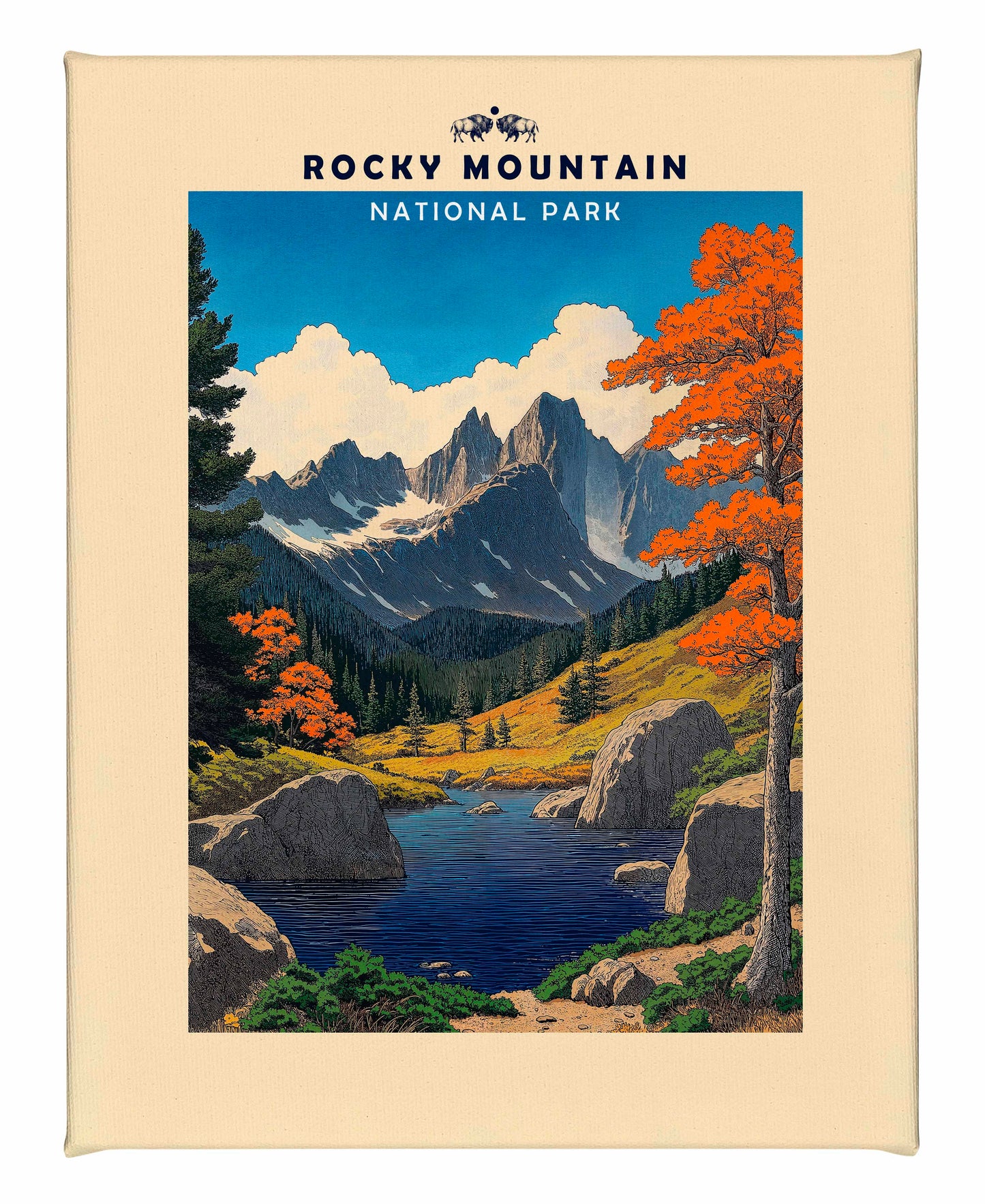 Rocky Mountain - Gallery Wrapped Canvas
