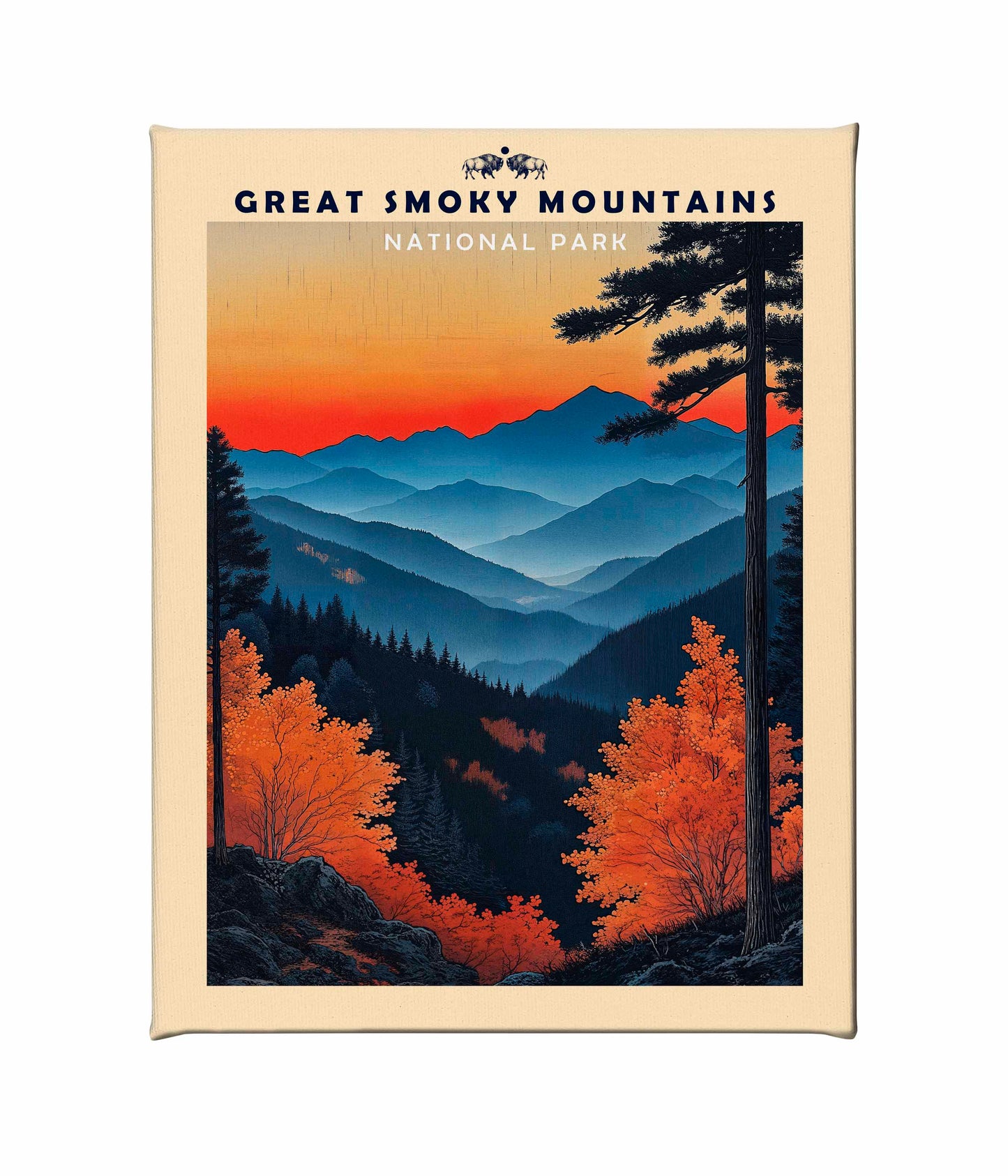 Great Smoky Mountains - Gallery Wrapped Canvas