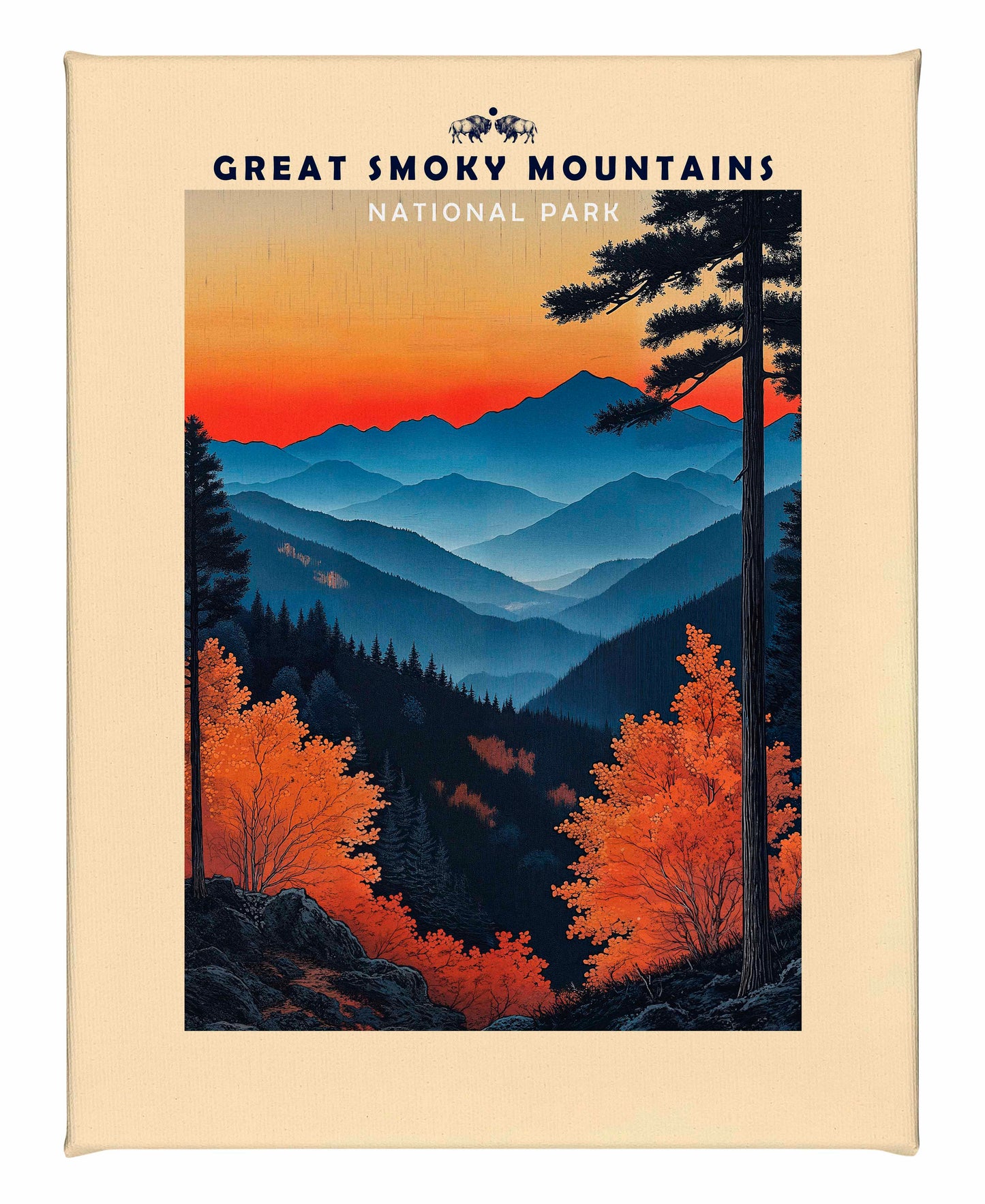 Great Smoky Mountains - Gallery Wrapped Canvas