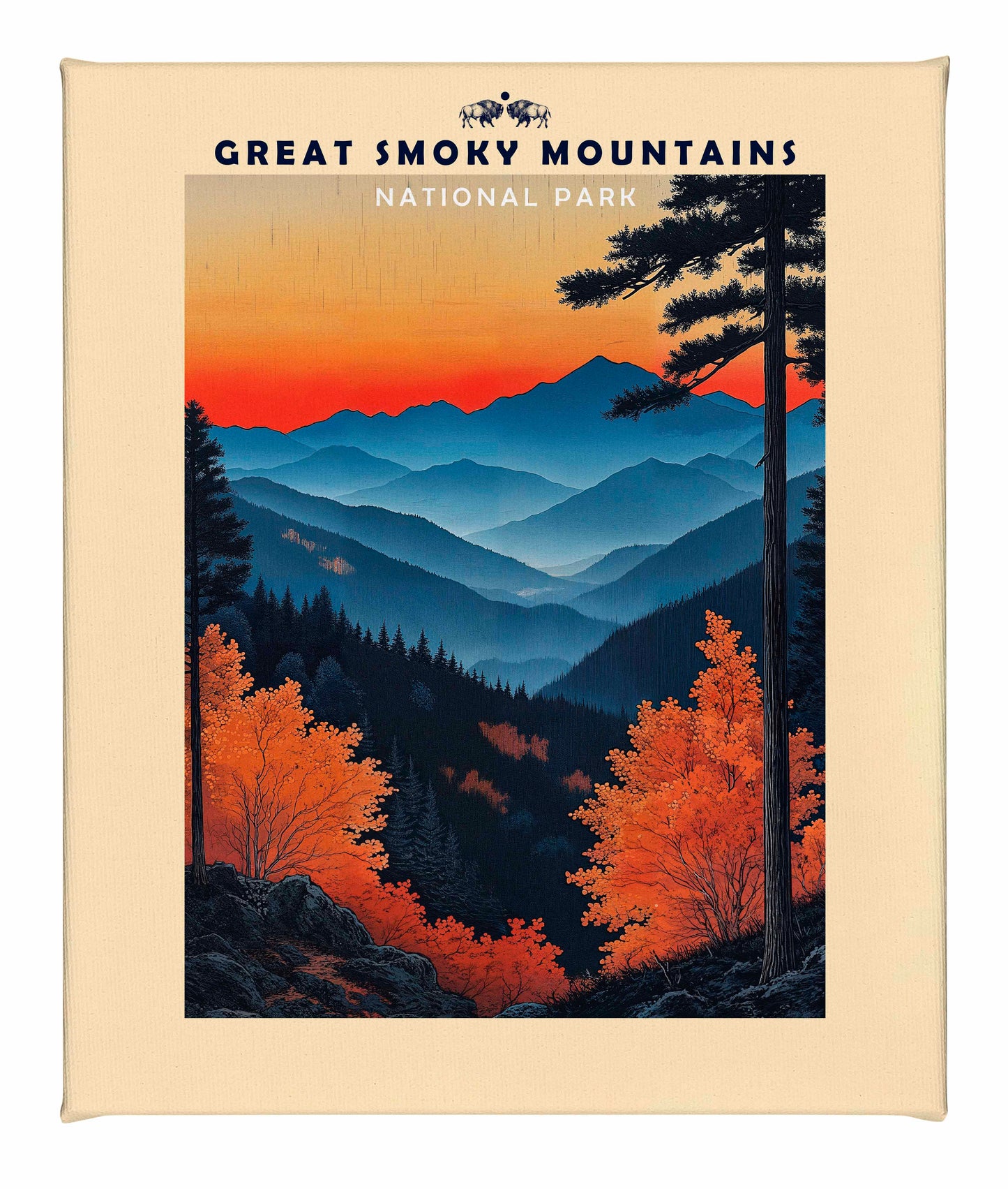 Great Smoky Mountains - Gallery Wrapped Canvas