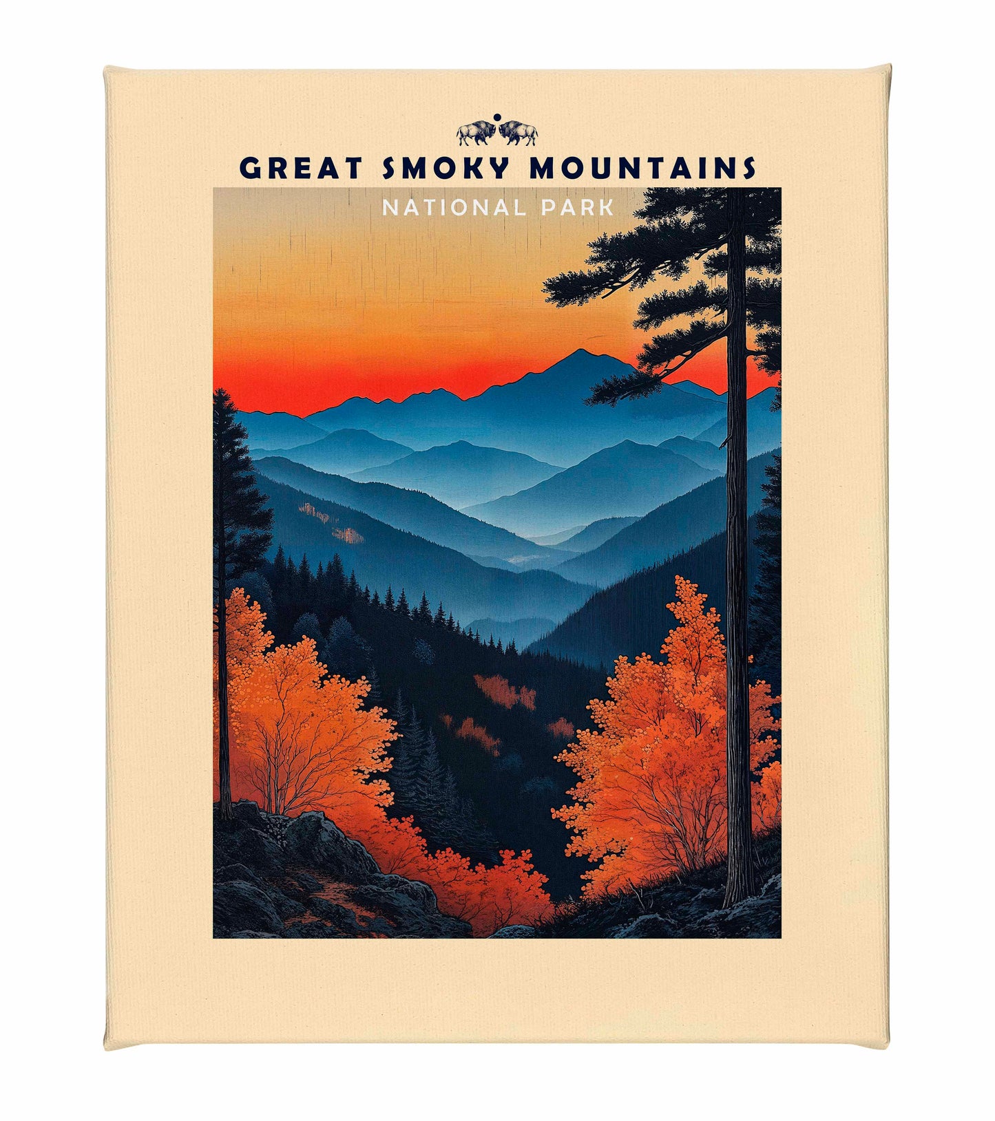 Great Smoky Mountains - Gallery Wrapped Canvas