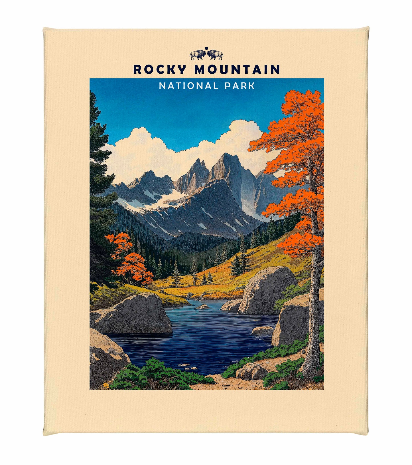 Rocky Mountain - Gallery Wrapped Canvas