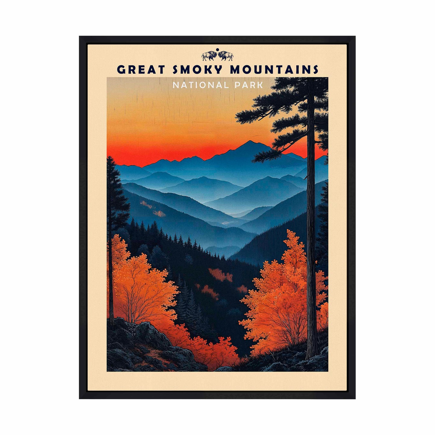 Great Smoky Mountains - Gallery Wrapped Canvas