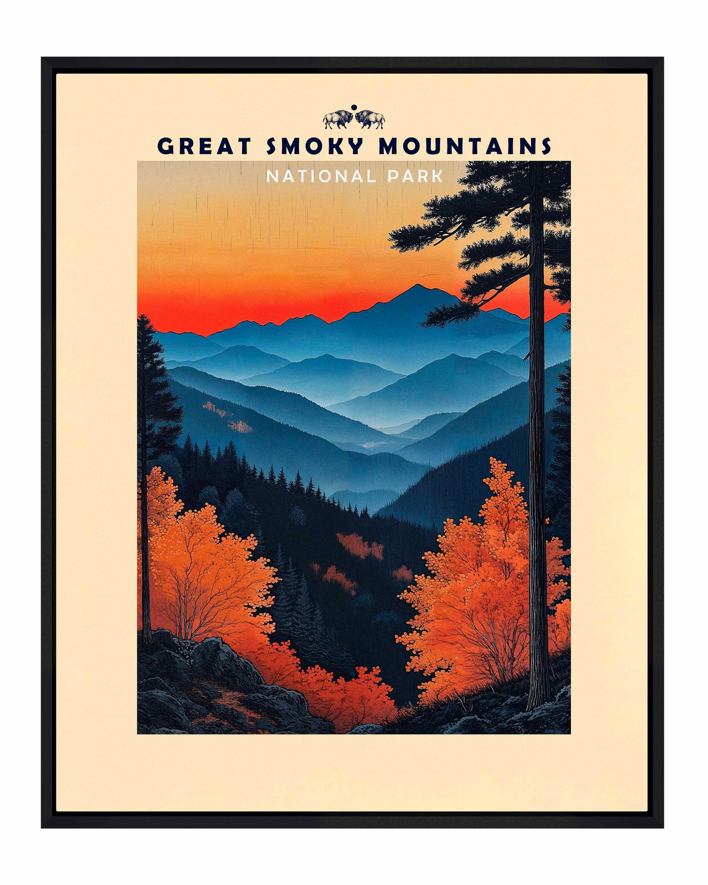 Great Smoky Mountains - Gallery Wrapped Canvas