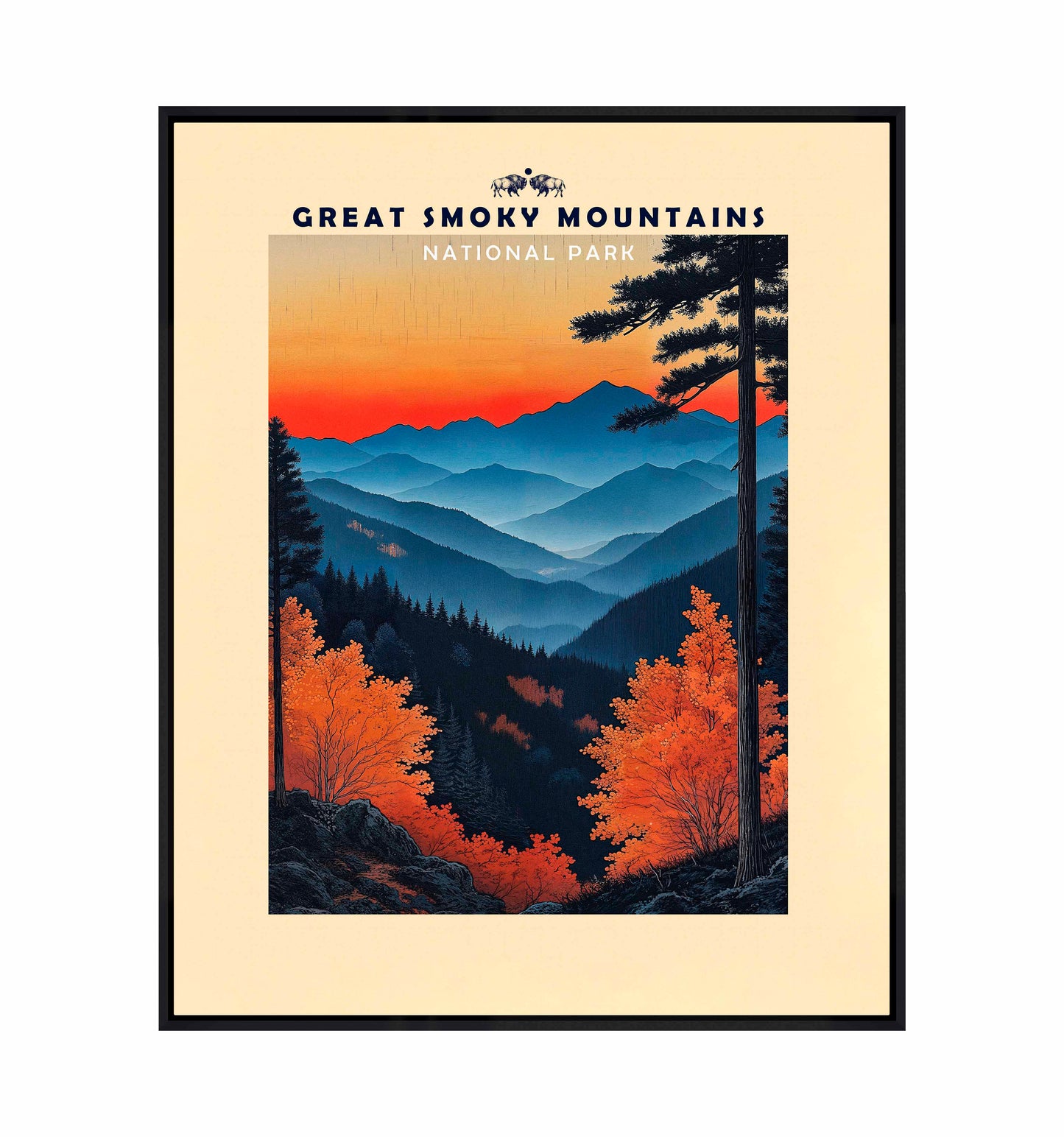 Great Smoky Mountains - Gallery Wrapped Canvas