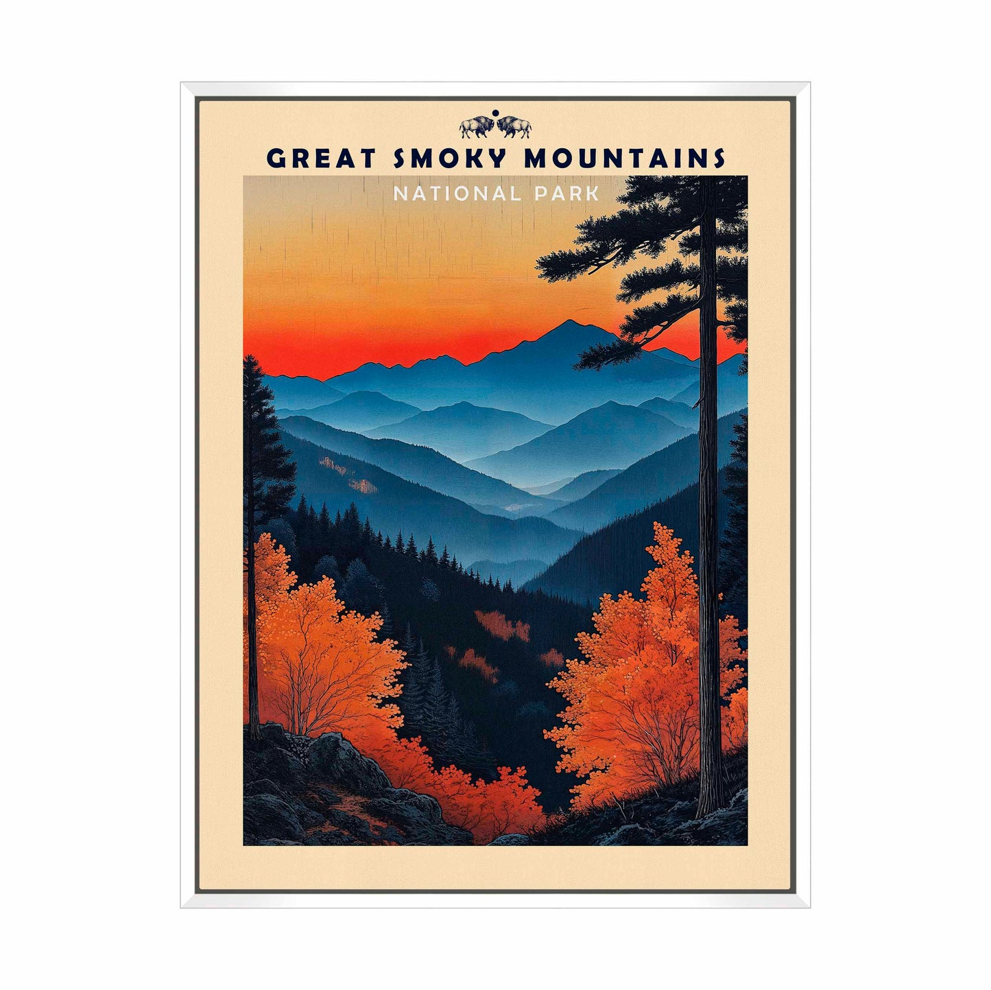 Great Smoky Mountains - Gallery Wrapped Canvas