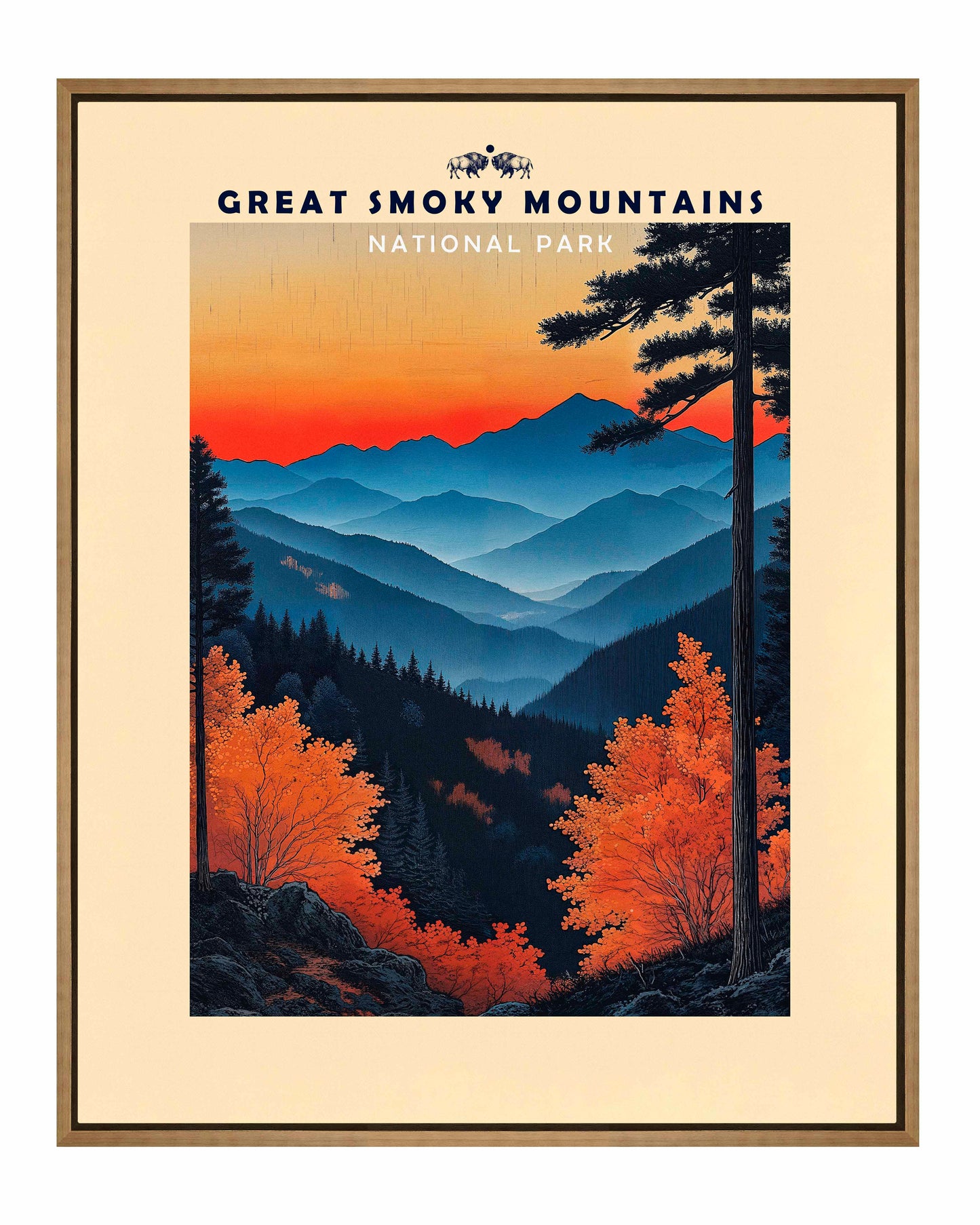 Great Smoky Mountains - Gallery Wrapped Canvas