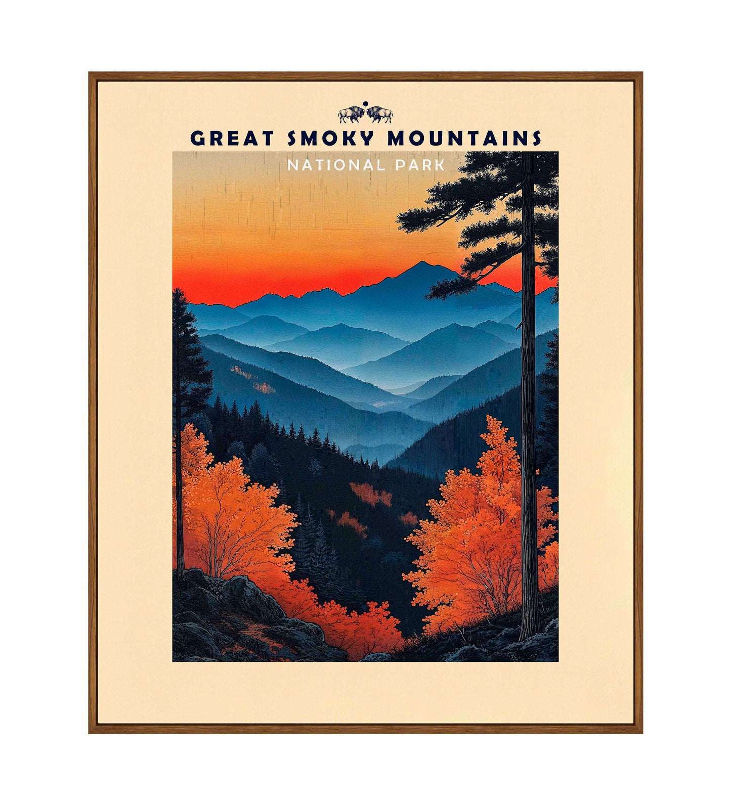 Great Smoky Mountains - Gallery Wrapped Canvas