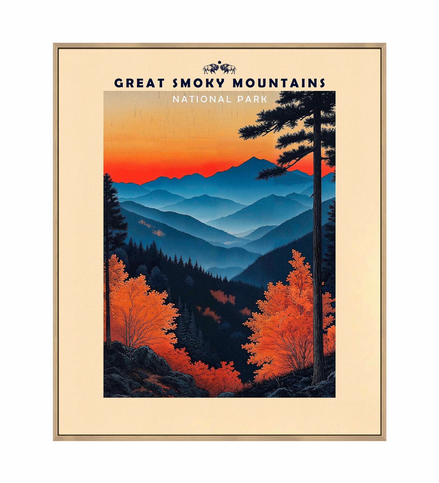 Great Smoky Mountains - Gallery Wrapped Canvas