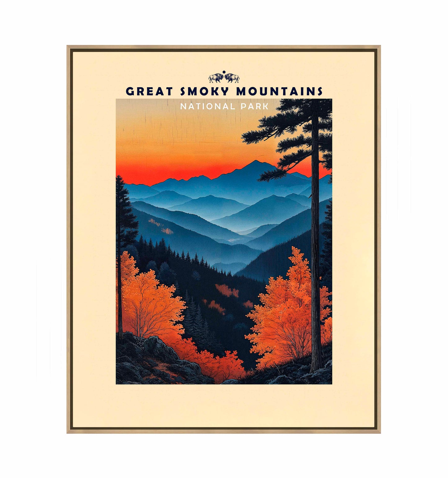 Great Smoky Mountains - Gallery Wrapped Canvas