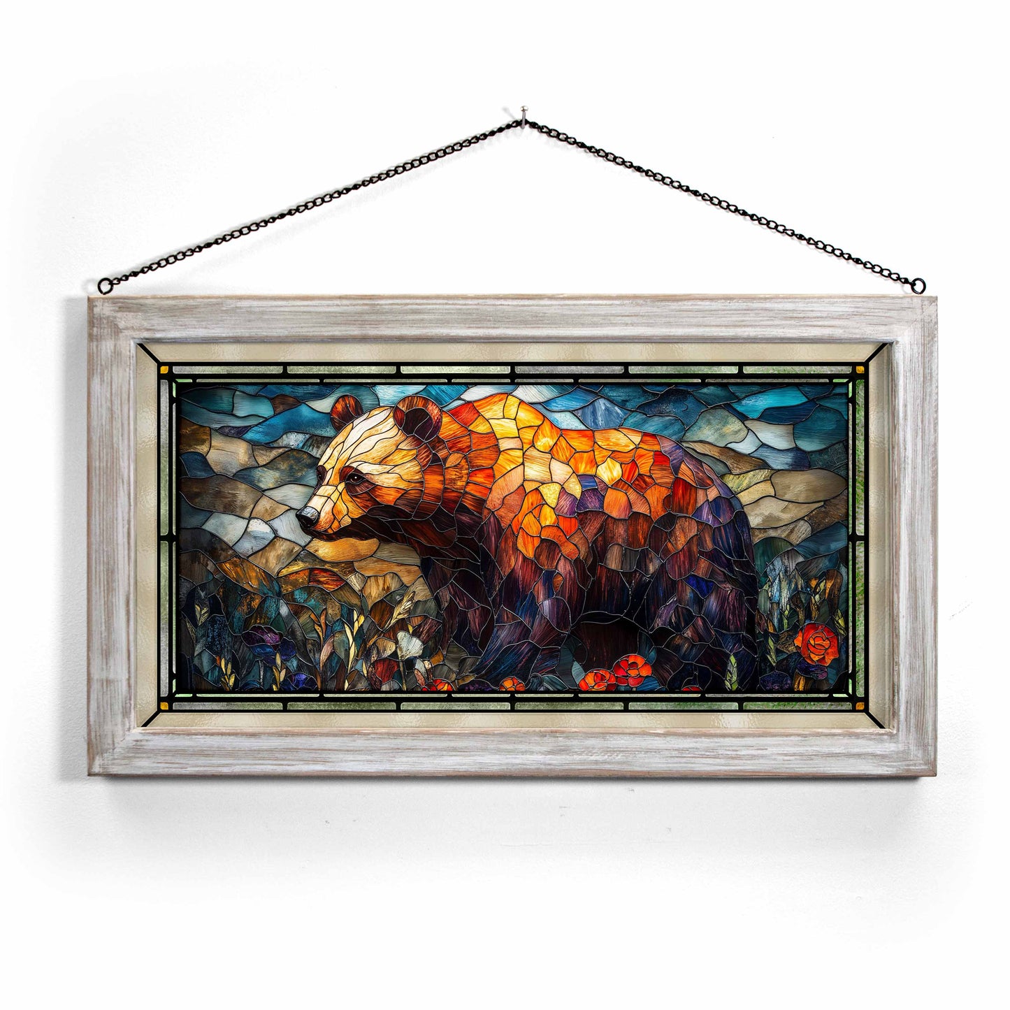 Apex Wilderness  - 13" x 23" Stained Glass Art