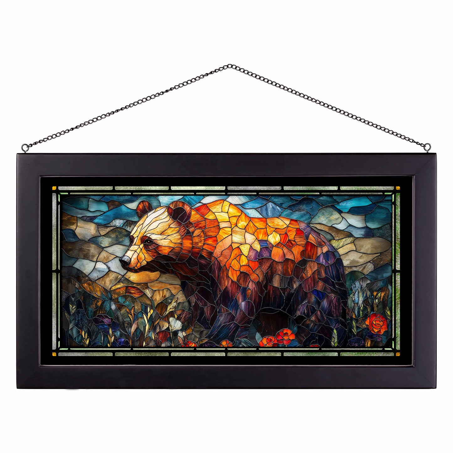 Apex Wilderness  - 13" x 23" Stained Glass Art