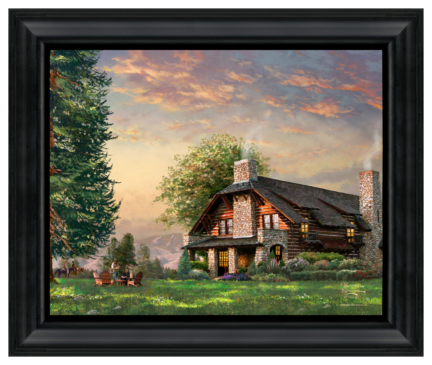 The Dutton House - 16" x 20" Brushstroke Vignette