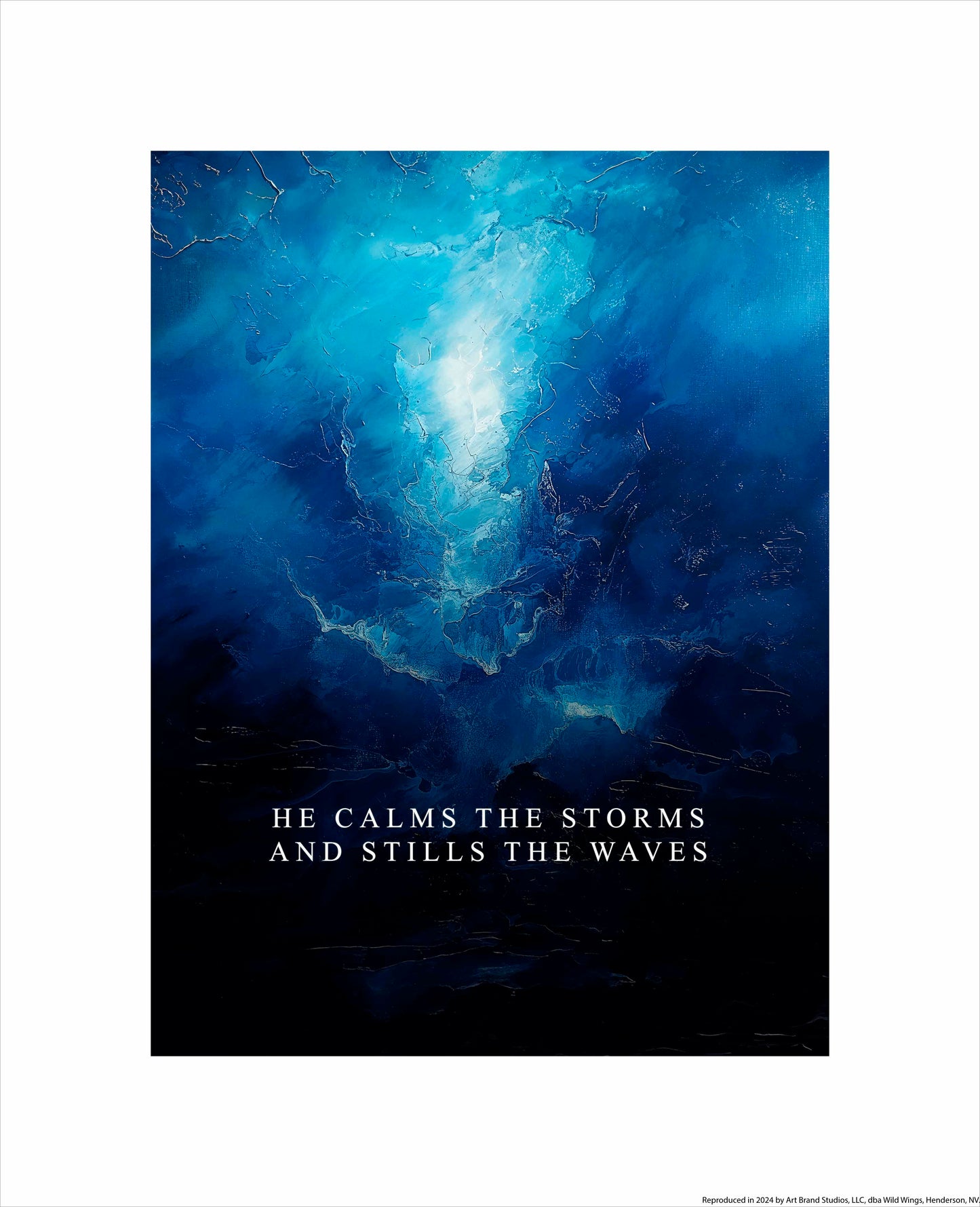 He calms the storms - Art Prints