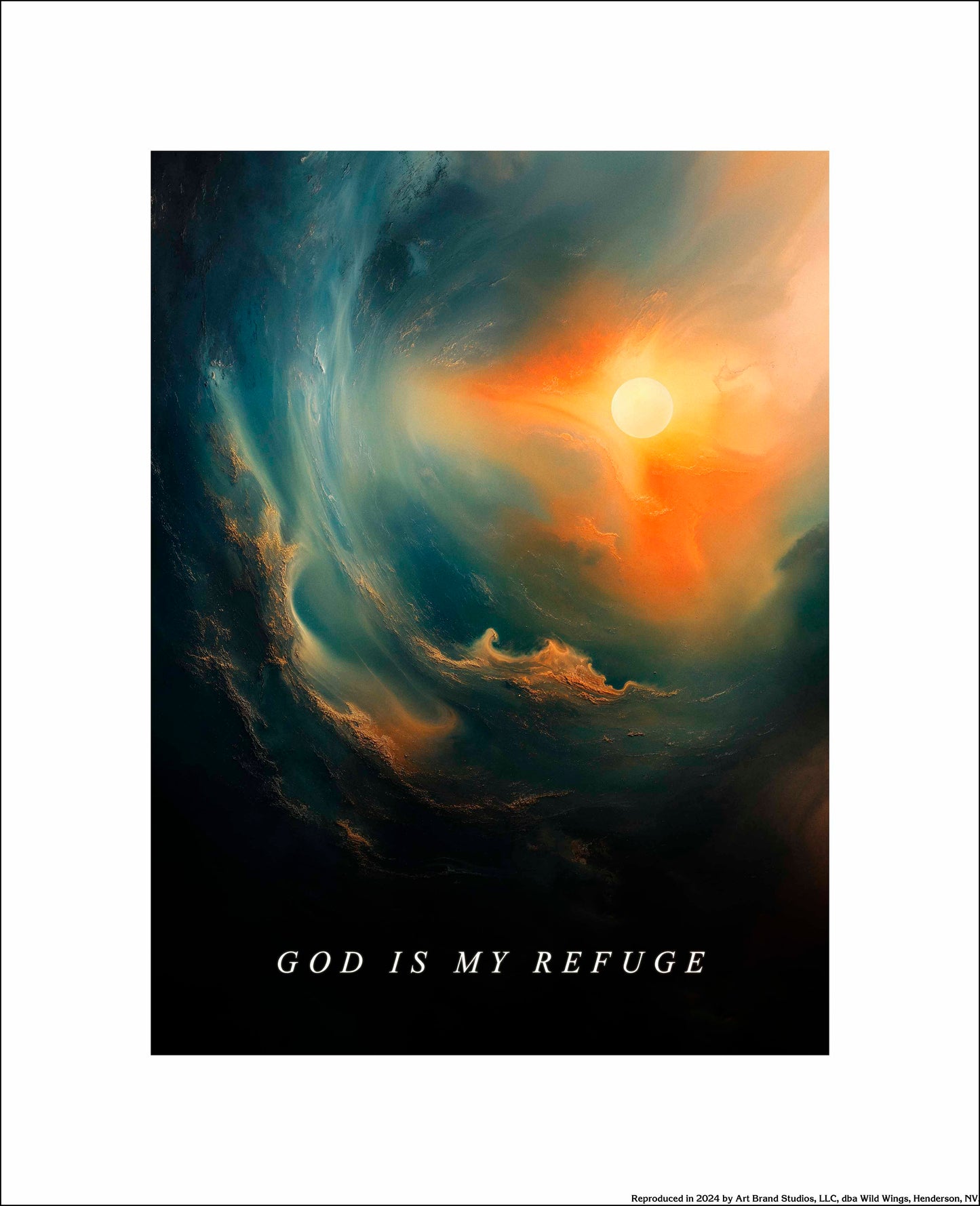 God is my refuge - Art Prints
