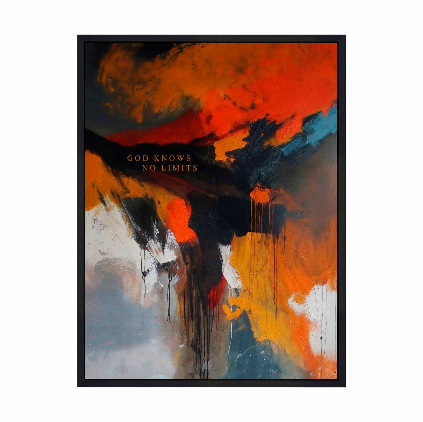 God knows no limits - Gallery Wrapped Canvas