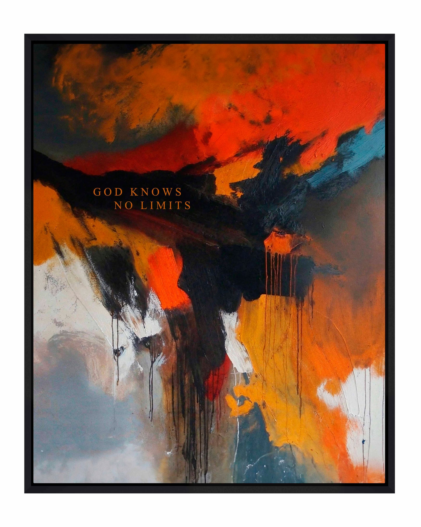 God knows no limits - Gallery Wrapped Canvas