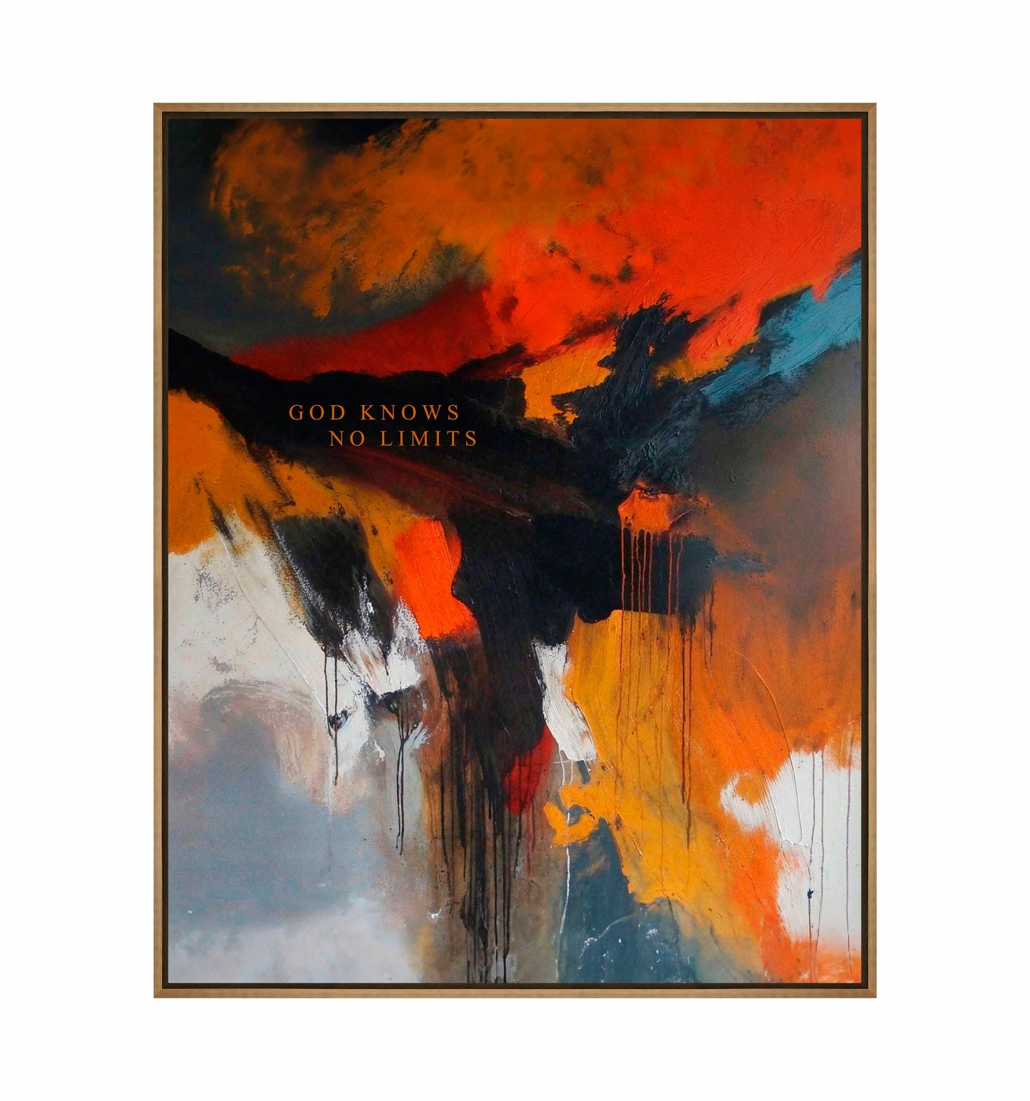 God knows no limits - Gallery Wrapped Canvas