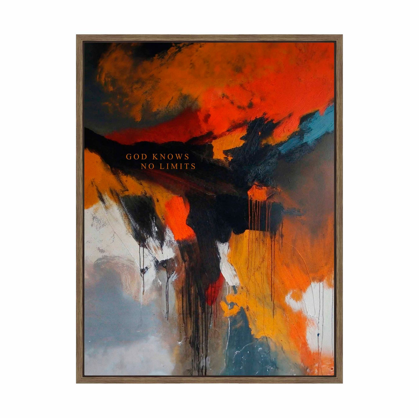 God knows no limits - Gallery Wrapped Canvas