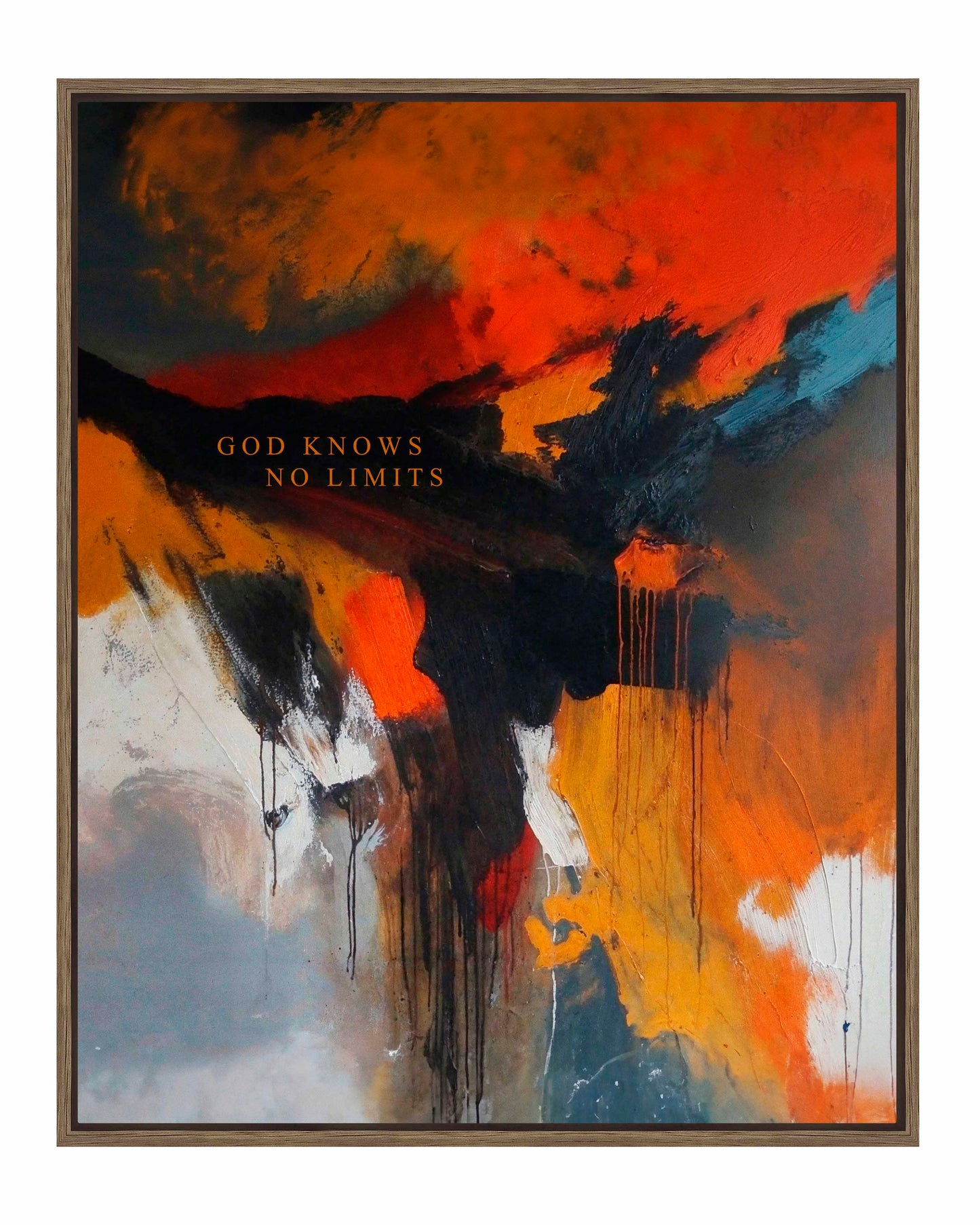 God knows no limits - Gallery Wrapped Canvas