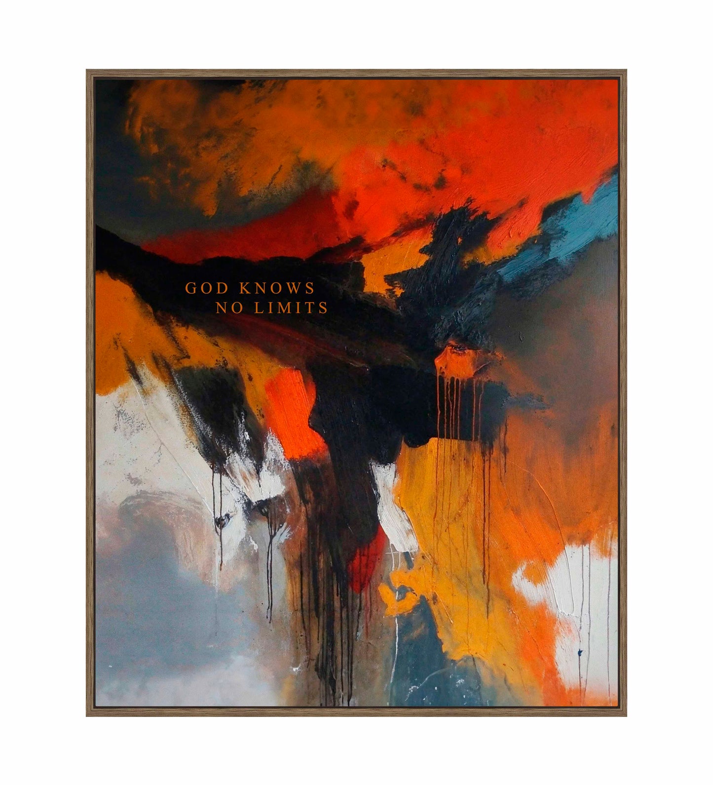 God knows no limits - Gallery Wrapped Canvas