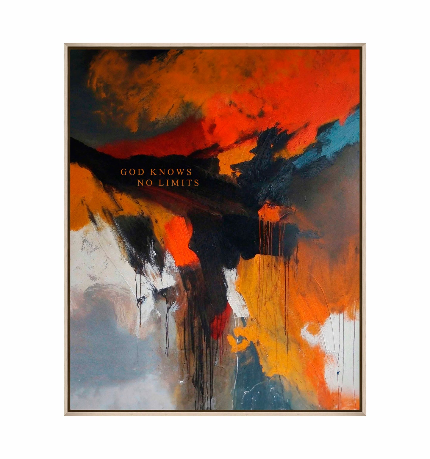 God knows no limits - Gallery Wrapped Canvas