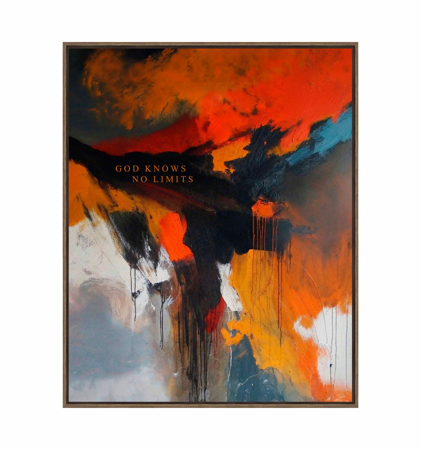 God knows no limits - Gallery Wrapped Canvas