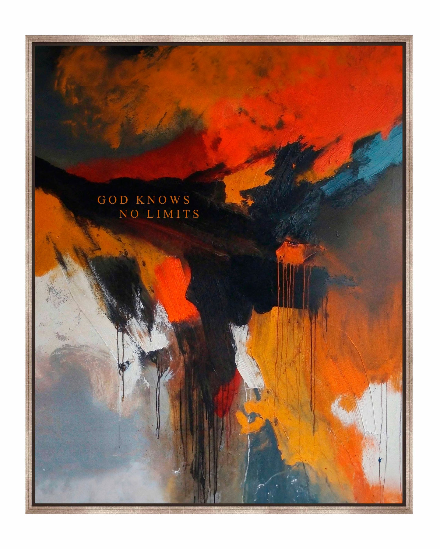 God knows no limits - Gallery Wrapped Canvas